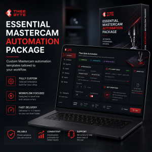 Thee Byte Essential Mastercam Automation Package